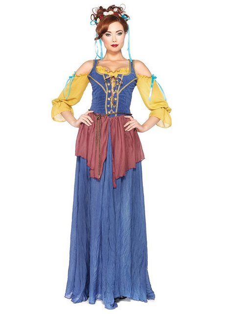 Leg Avenue Kostüm "Mittelalterliche Magd", Entzückendes Schnürkleid im historischen Design