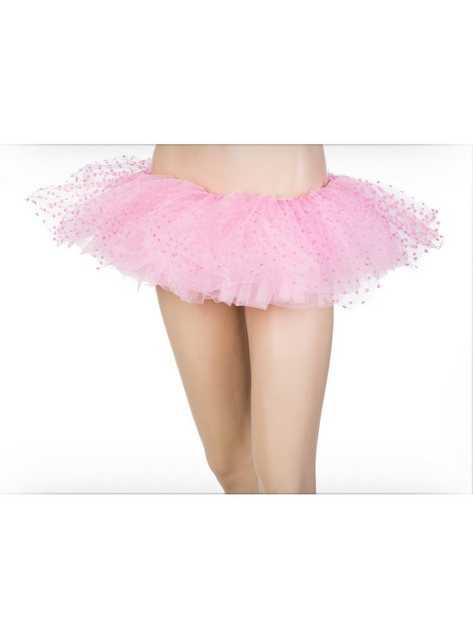 Leg Avenue Kostüm "Petticoat Tüll pink gepunktet", Bezauberndes Zubehör für sexy Kostüme und nostalgische Verkleidungen