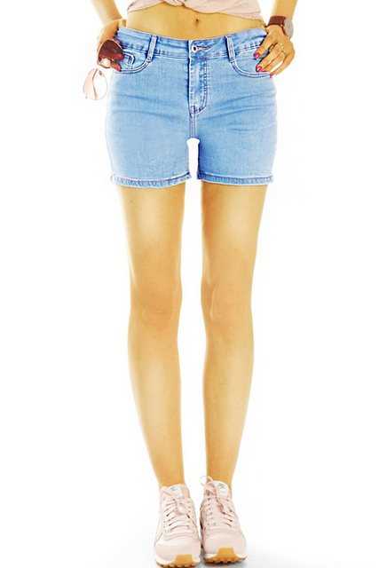 be styled Jeansshorts Jeansshorts Jeans Hot Pants – High Waist Shorts – j58i mit Stretchanteil, 5-Pocket-Style, High-Waist