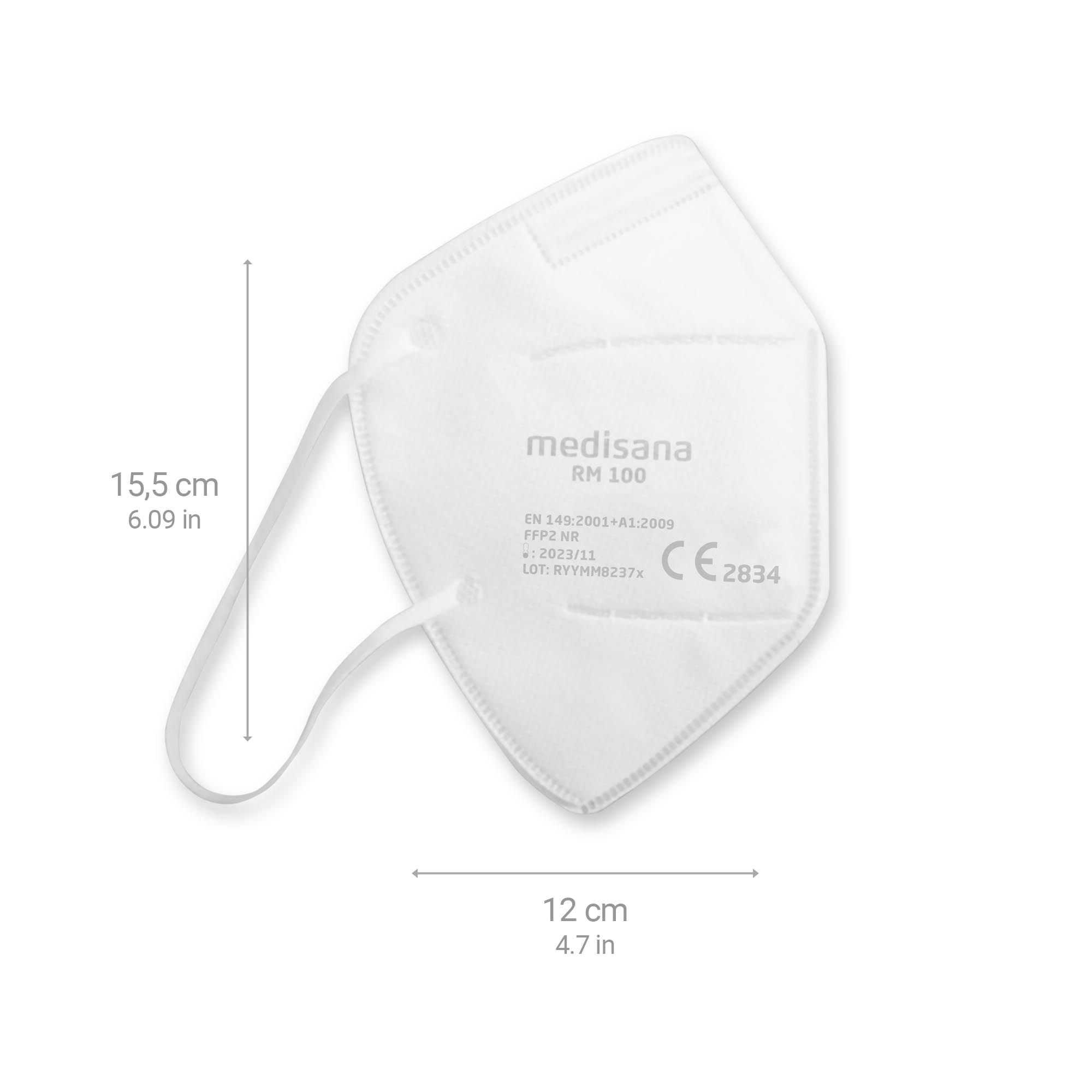 medisana RM 100 Ffp2 Atemschutzmaske Staubmaske Atemmaske – 5 Stück