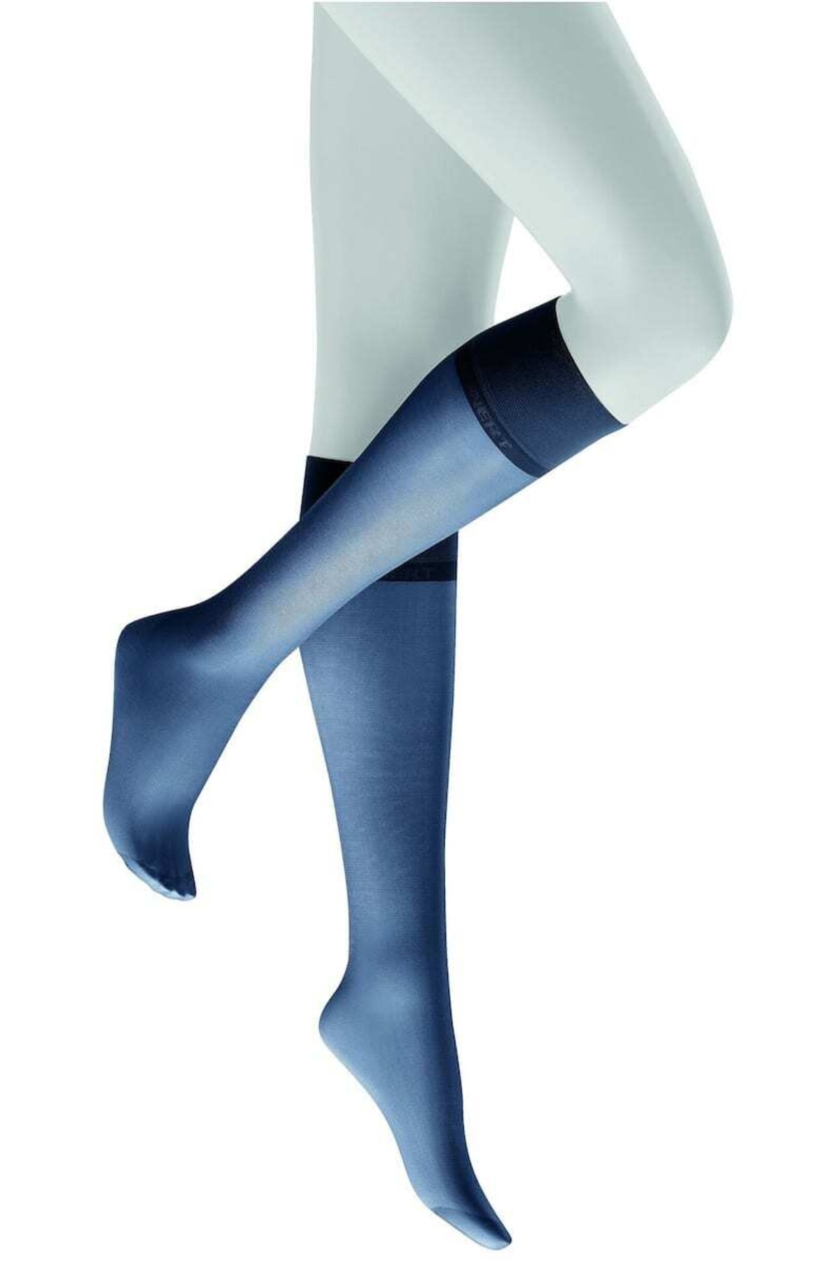KUNERT Socken Blau Elegant für Damen - 35-38