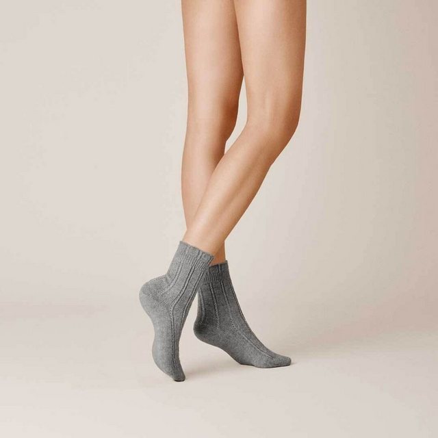 KUNERT Socken "BEDSOCKS" (1-Paar) Elegante Kuschelsocken für kalte Tage