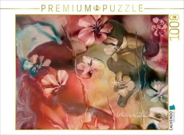 CALVENDO Puzzle CALVENDO Puzzle Blütenzauber I - Encaustic 1000 Teile Lege-Größe 64 x 48 cm Foto-Puzzle Bild von Ulrike Kröll, 1000 Puzzleteile