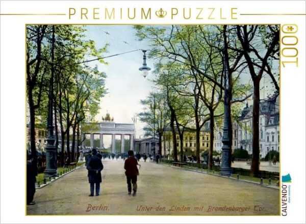 CALVENDO Puzzle CALVENDO Puzzle Brandenburger Tor in Berlin 1909 1000 Teile Lege-Größe 64 x 48 cm Foto-Puzzle Bild von Reiner Silberstein, 1000 Puzzleteile