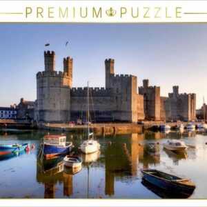 CALVENDO Puzzle CALVENDO Puzzle Caernarfon Castle 1000 Teile Lege-Größe 64 x 48 cm Foto-Puzzle Bild von Joana Kruse, 1000 Puzzleteile
