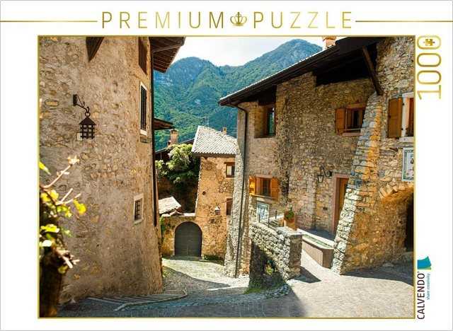 CALVENDO Puzzle CALVENDO Puzzle Canale di Tenno, eines der schönsten mittelalterlichen Dörfer Italiens. 1000 Teile Lege-Größe 64 x 48 cm Foto-Puzzle Bild von studio-fifty-five, 1000 Puzzleteile