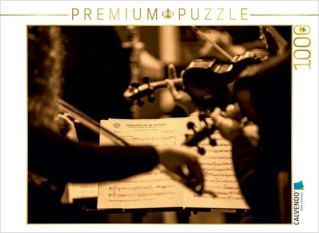 CALVENDO Puzzle CALVENDO Puzzle Geige - Bühne frei für ein Reichtum an Klangfarben 1000 Teile Lege-Größe 64 x 48 cm Foto-Puzzle Bild von Peter Roder, 1000 Puzzleteile