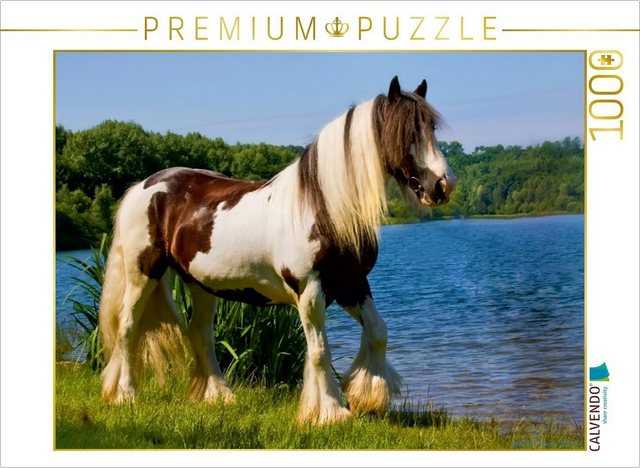 CALVENDO Puzzle CALVENDO Puzzle Gypsy Horses 1000 Teile Lege-Größe 64 x 48 cm Foto-Puzzle Bild von weh-zet, 1000 Puzzleteile