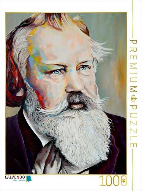 CALVENDO Puzzle CALVENDO Puzzle J. Brahms (1833-1897) 1000 Teile Lege-Größe 48 x 64 cm Foto-Puzzle Bild von Rudolf Rox, 1000 Puzzleteile