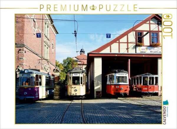 CALVENDO Puzzle CALVENDO Puzzle Naumburgs historische Straßenbahn 1000 Teile Lege-Größe 64 x 48 cm Foto-Puzzle Bild von Wolfgang Gerstner, 1000 Puzzleteile