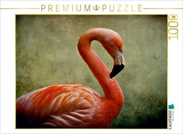 CALVENDO Puzzle CALVENDO Puzzle Red Flamingo 1000 Teile Lege-Größe 64 x 48 cm Foto-Puzzle Bild von Angela Dölling, AD DESIGN Photo + PhotoArt, 1000 Puzzleteile