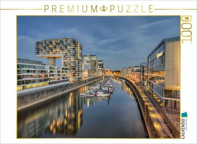 CALVENDO Puzzle CALVENDO Puzzle Rheinauhafen Köln 1000 Teile Lege-Größe 64 x 48 cm Foto-Puzzle Bild von Michael Valjak, 1000 Puzzleteile