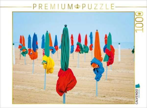 CALVENDO Puzzle CALVENDO Puzzle Strand von Deauville 1000 Teile Lege-Größe 64 x 48 cm Foto-Puzzle Bild von Wolfgang Zwanzger, 1000 Puzzleteile