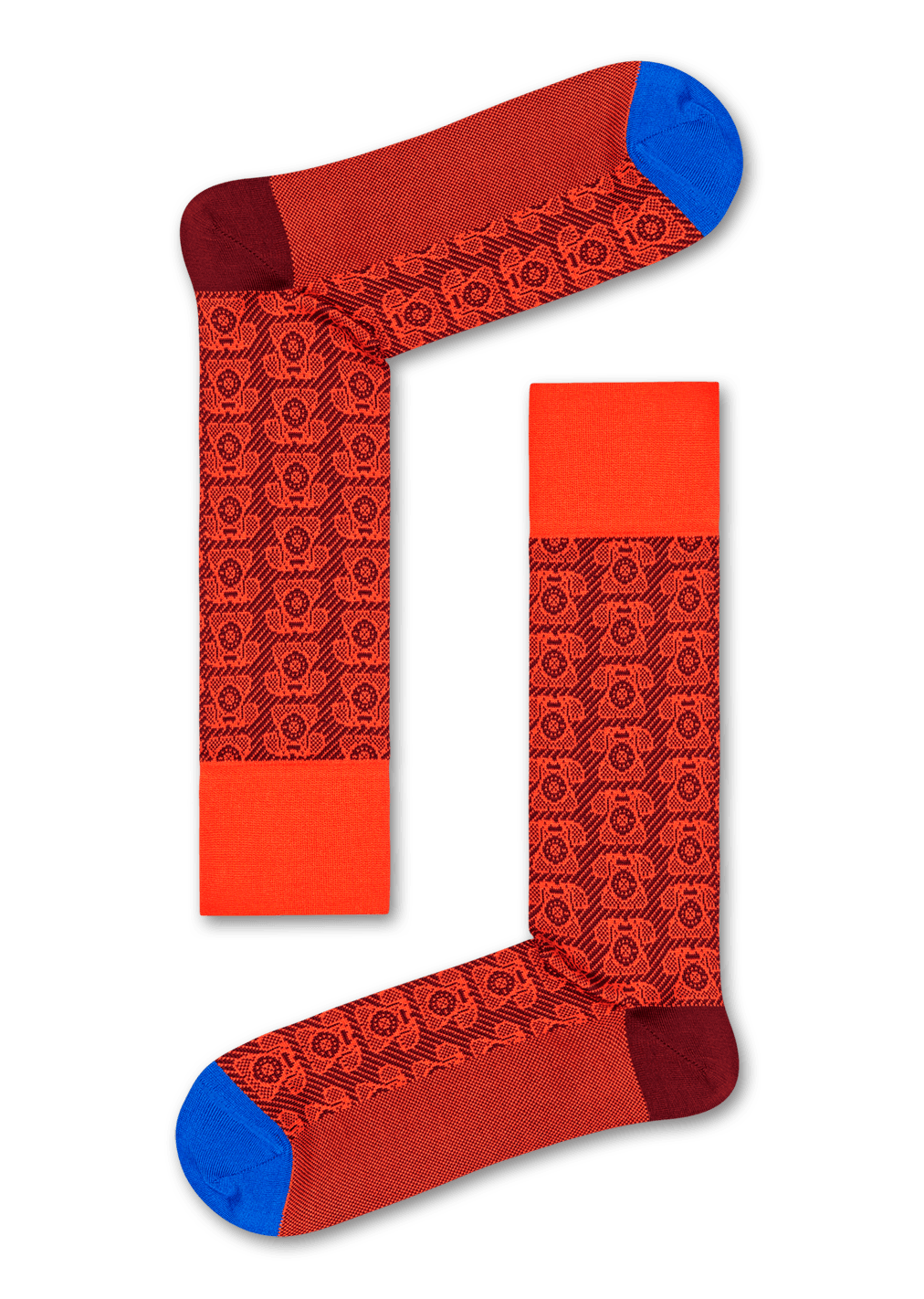 Orange Anzugsocken: Telefon - Dressed | Happy Socks