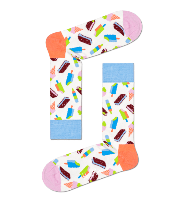 Weiße Socken: Icecream | Happy Socks