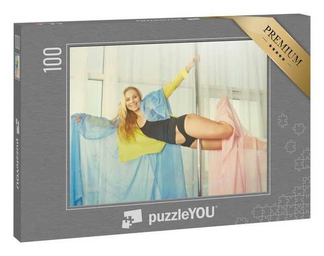 puzzleYOU Puzzle Pole Dance mit Tüchern, 100 Puzzleteile, puzzleYOU-Kollektionen Erotik