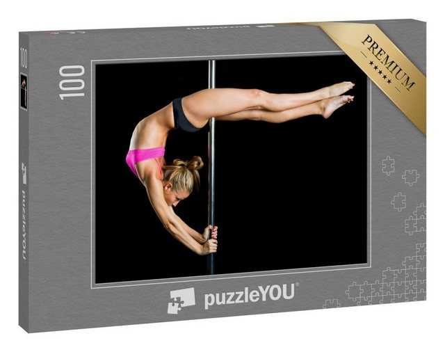 puzzleYOU Puzzle Sportlich und sexy: Position beim Pole Dance, 100 Puzzleteile, puzzleYOU-Kollektionen Erotik
