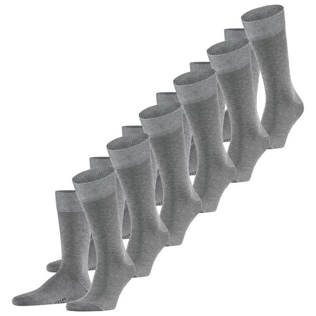 FALKE Langsocken Happy Socken- 2er Pack (6-Paar) aus pflegeleichter Baumwollmischung