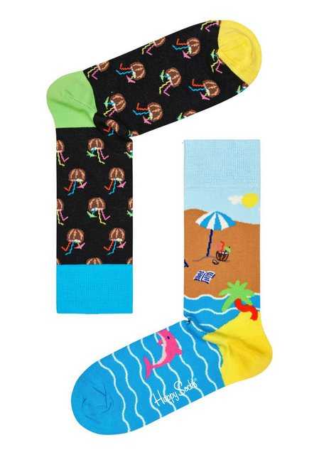 Happy Socks Socken (2-Paar) mit knalligen Sommermotiven