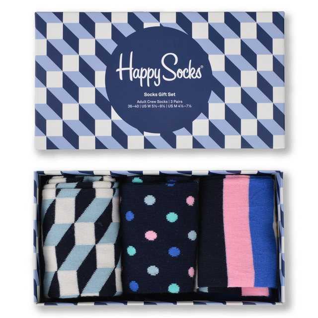 Happy Socks Socken Geschenkbox Sonderangebot (3 Paar) Gemustert Bunt, für Damen & Herren