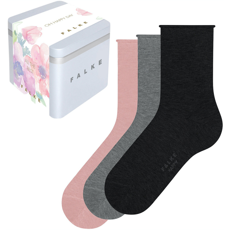 3er Pack FALKE Happy Giftbox Socken Damen sortiment 35-38