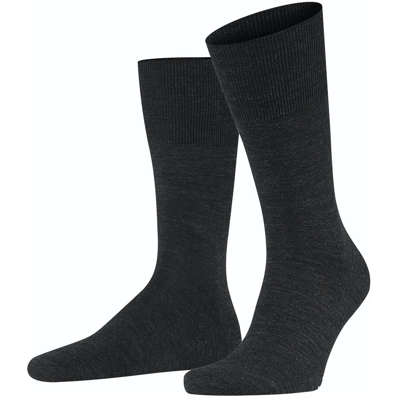 FALKE Airport Merino-Socken Herren anthra.mel 41-42