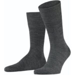 FALKE Airport Merino-Socken Herren dark grey 41-42