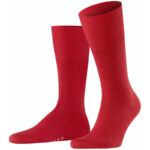 FALKE Airport Merino-Socken Herren scarlet 41-42