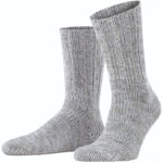 FALKE Brooklyn Strick-Socken Herren metal grey 39-42