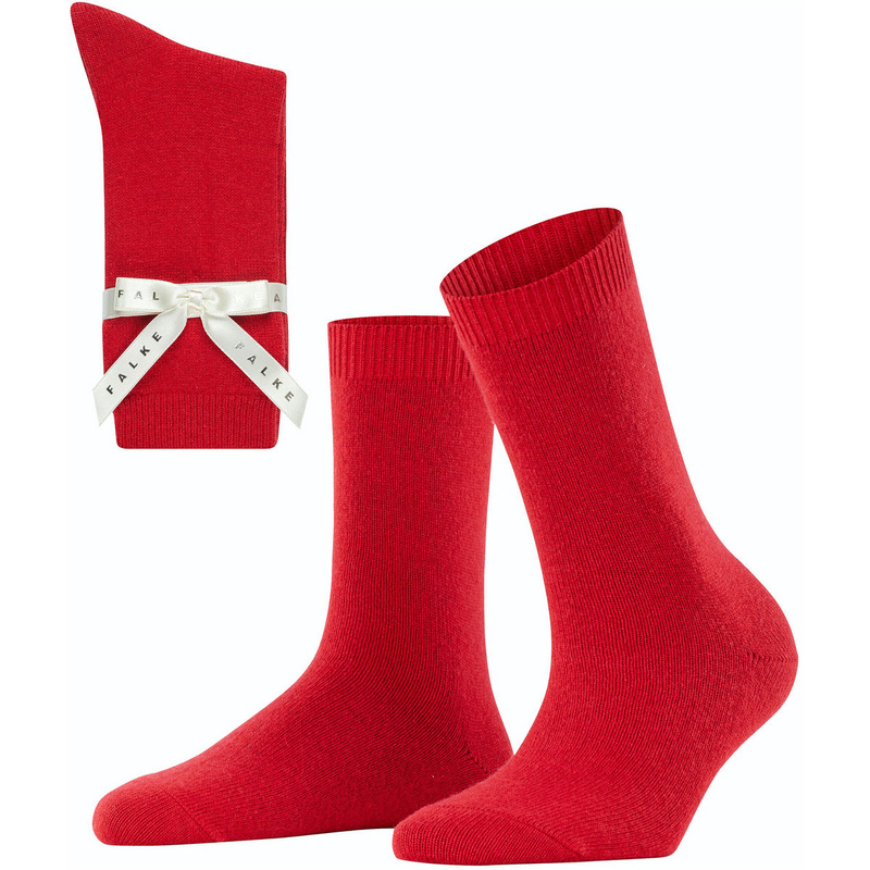 FALKE Cosy Wool X-Mas Socken Damen scarlet 39-42