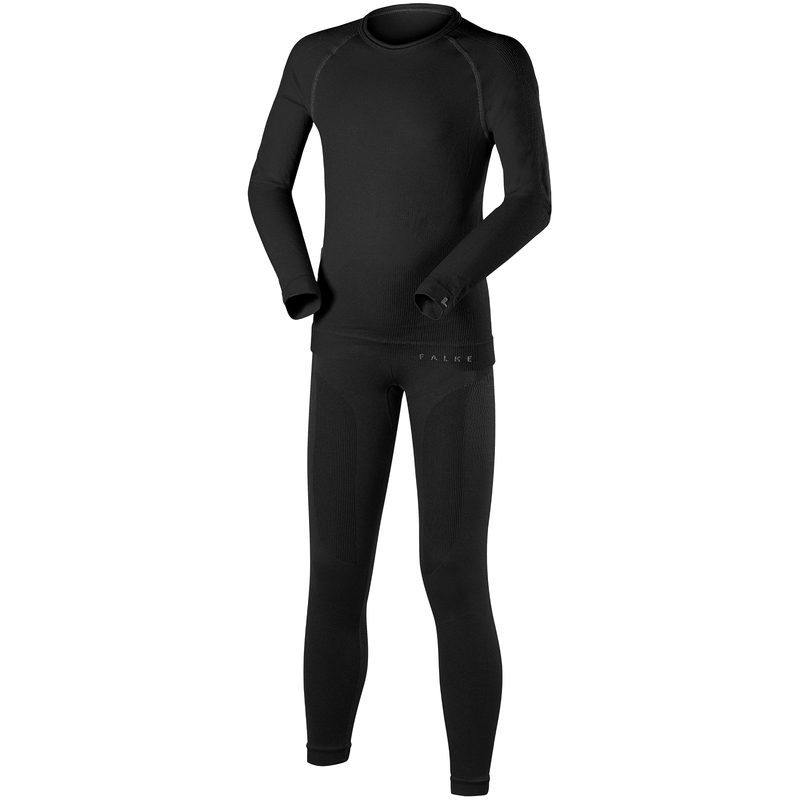 FALKE Maximum Warm Kinder Funktionswäsche Set black 170-176