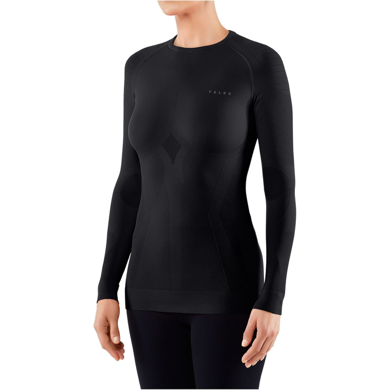 FALKE Maximum Warm langarm Funktionsshirt Damen black L