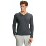 FALKE Merino-Pullover Herren dark grey S