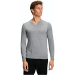 FALKE Merino-Pullover Herren light greymel. S