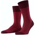 FALKE Oxford Stripe Socken Herren barolo 43-44