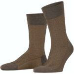 FALKE Sensitive Herringbone Socken Herren hazel 39-40