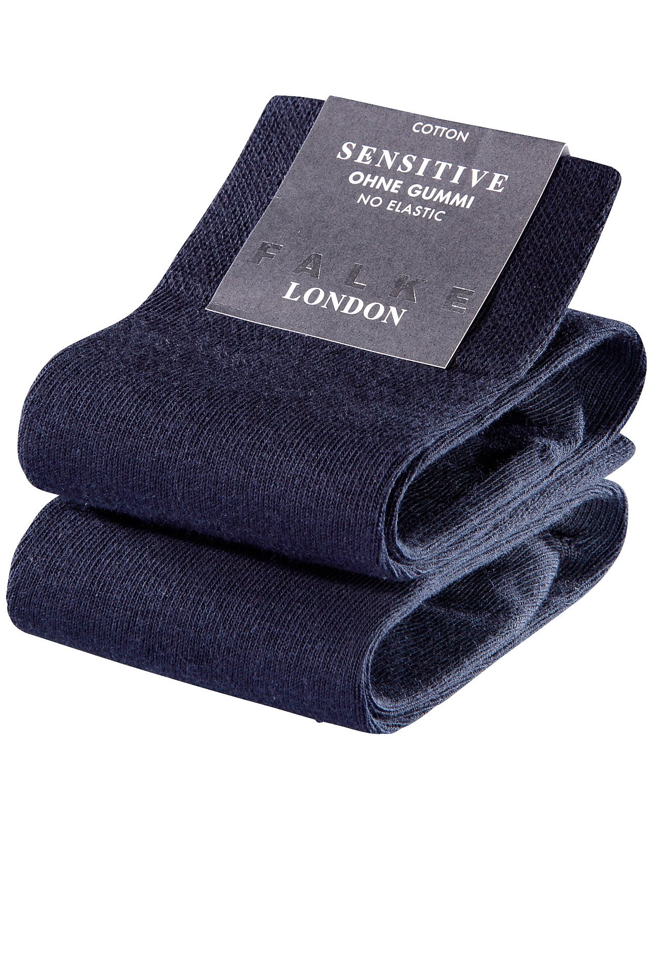 FALKE Socken “Sensitive London”, (2 Paar), mit sensitve Bündchen ohne Gummi