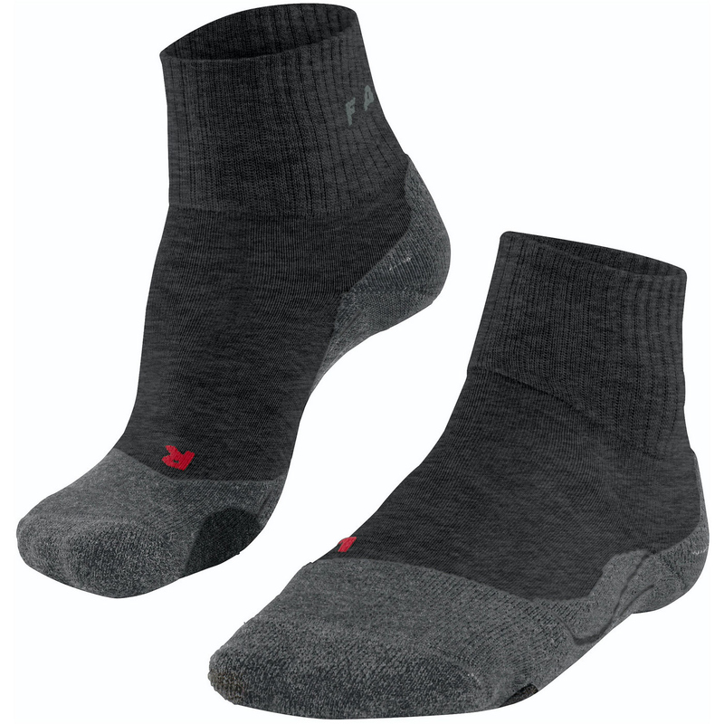 FALKE TK2 Short Socken Damen asphalt melange 35-36