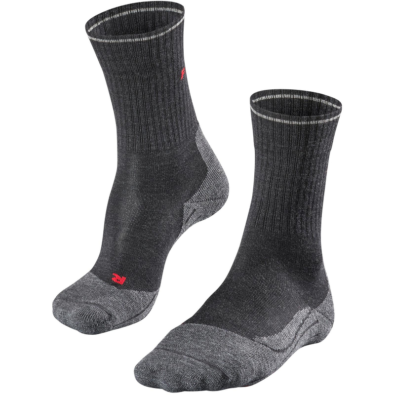 FALKE TK2 Wool Silk Trekkingsocken Damen anthrazit melange 39-40