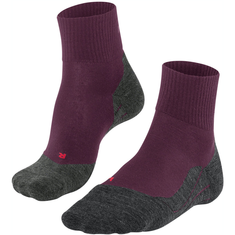 FALKE TK5 Wool Short Socken Damen dark mauve 39-40