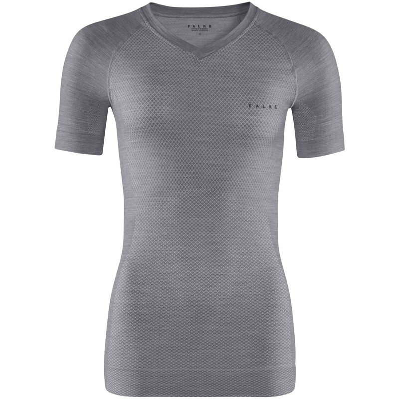 FALKE Wool-Tech Light Damen Funktionsshirt kurzarm grey-heather L