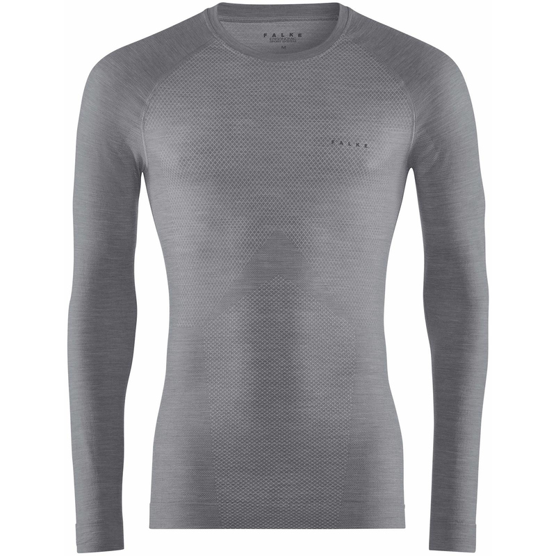 FALKE Wool-Tech Light Funktionsshirt grey-heather XXL