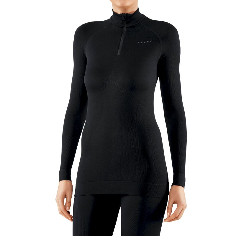Falke Maximum Warm Zip Shirt – Funktionsunterwäsche – Damen Black XS