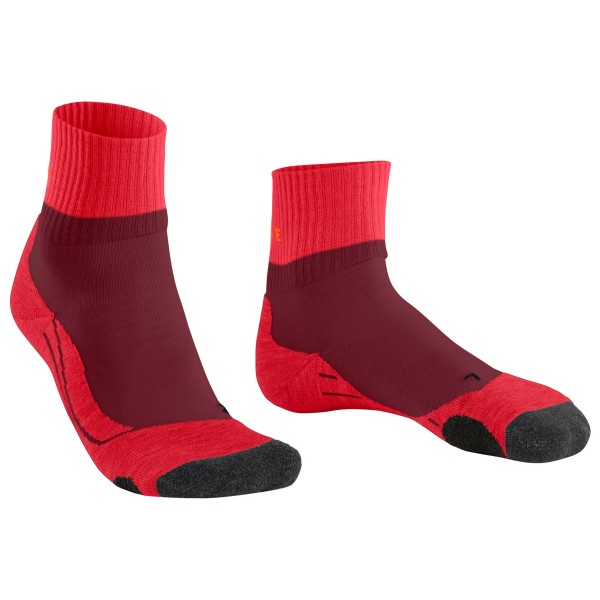 Falke – Women’s TK2 Explore Short – Wandersocken Gr 35-36;37-38;39-40;41-42 rot;schwarz