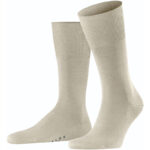 FALKE Airport Merino-Socken Herren beige mel. 39-40