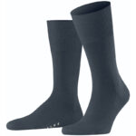 FALKE Airport Merino-Socken Herren dark blue mel. 39-40