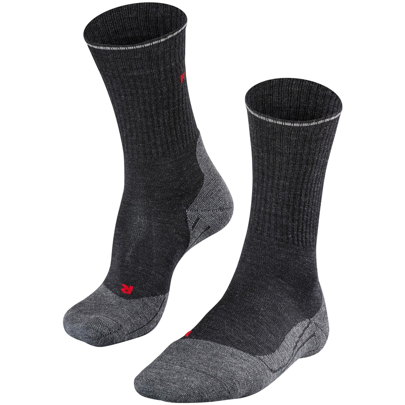 FALKE TK2 Wool Silk Trekkingsocken anthrazit melange 39-41