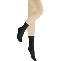 HUDSON Damen RELAX WOOLMIX CLIMA –  39/42 – Klimaregulierende Socken aus Baum- und Schurwolle – Black (Schwarz)