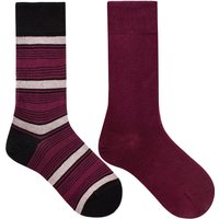 HUDSON Damen STREAK 2-PACK –  35/38 – Modische Damen Socken im Doppelpack  – Sweet lilac (Pink/Violett)