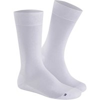 HUDSON Herren AIR PLUSH –  39/42 – Sportliche Herren Socken mit anatomisch geformter Plüschsohle – White (Weiß)